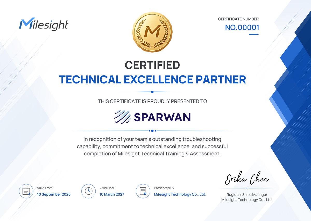 Sparwan, 1er partenaire Milesight certifié en Europe