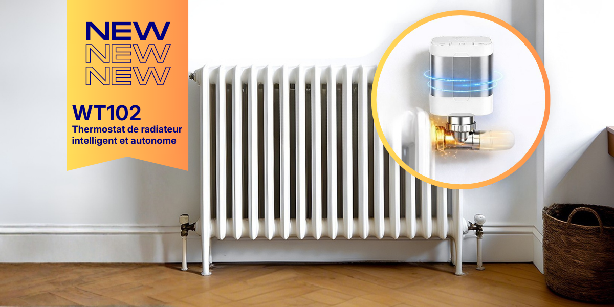 WT102 – Thermostat connecté sans pile pour radiateurs - Milesight