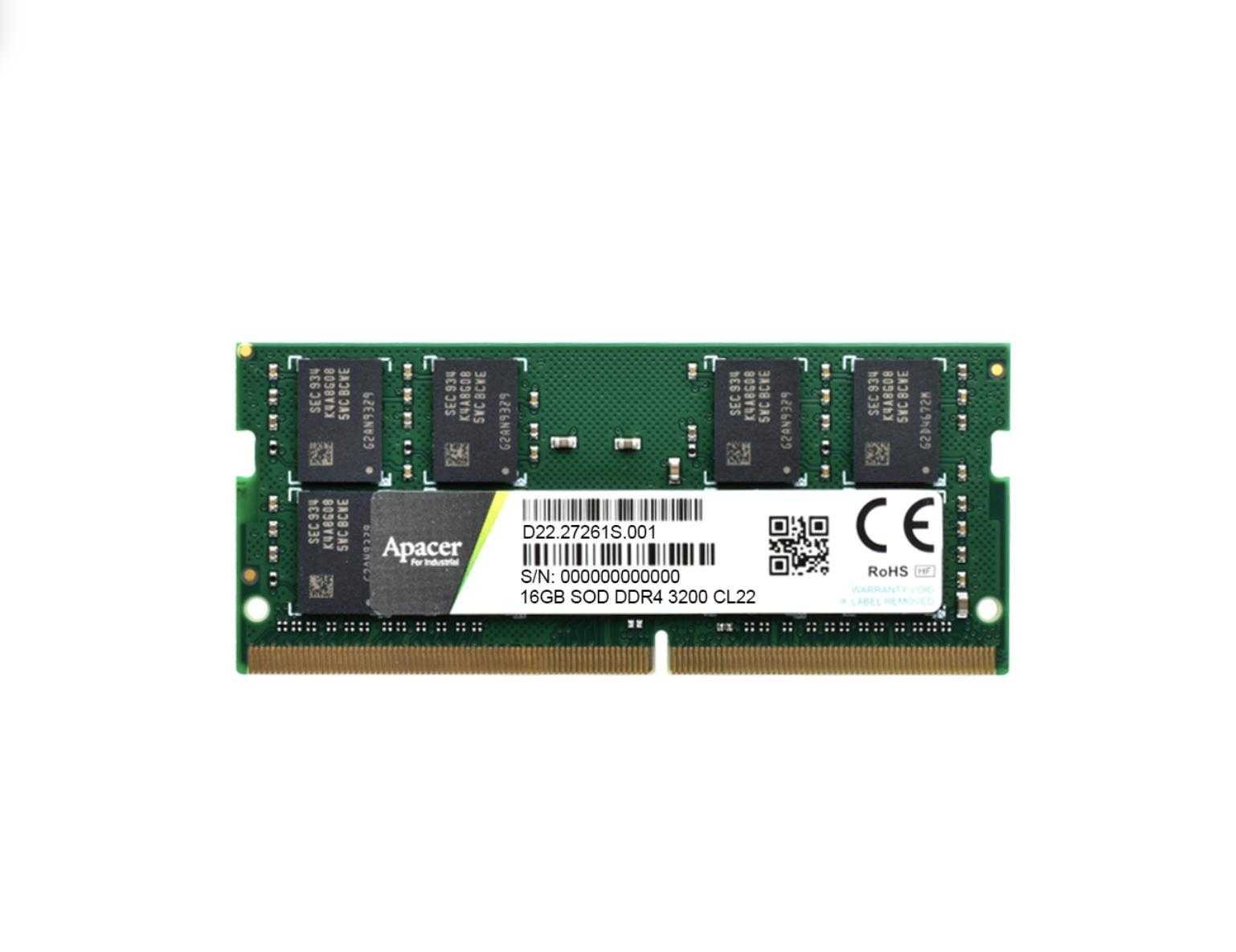 8GB DDR4 SODIMM - APACER - Industrial