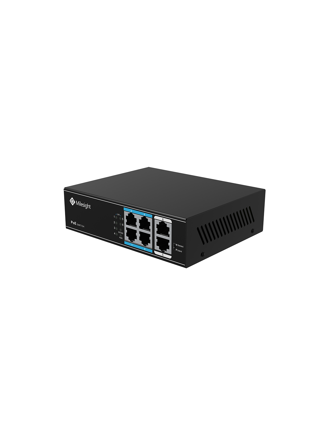 Switch PoE de 4 puertos Fast Ethernet - Milesight MS-S0204-EL