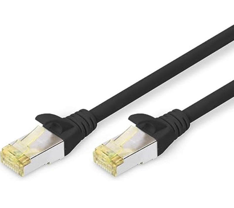 RJ45 cable black 0.25 m
