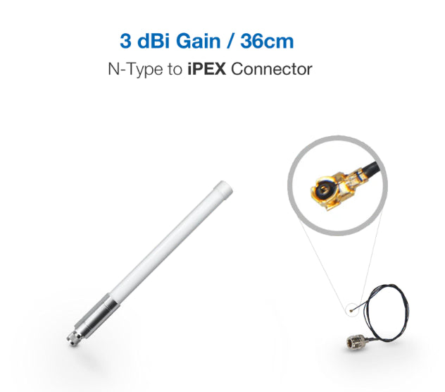Fiberglass Lorawan Antenna N-Type to RP-SMA 3 dBi RAK - RAKARG11