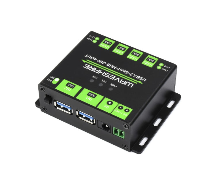 23929 USB3.2-Gen1-HUB-2IN-4OUT - HUB extendeur 4xUSB 3.2, 2 hôtes commutables