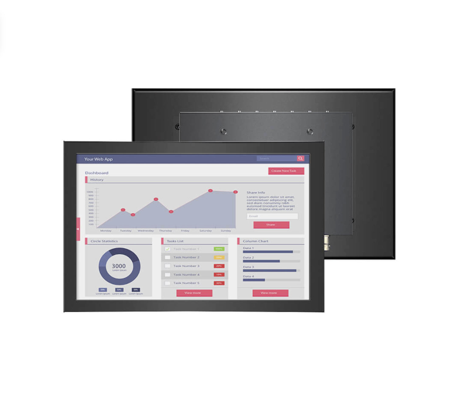Industrial screen - 10 inch resistive - B101-ZT