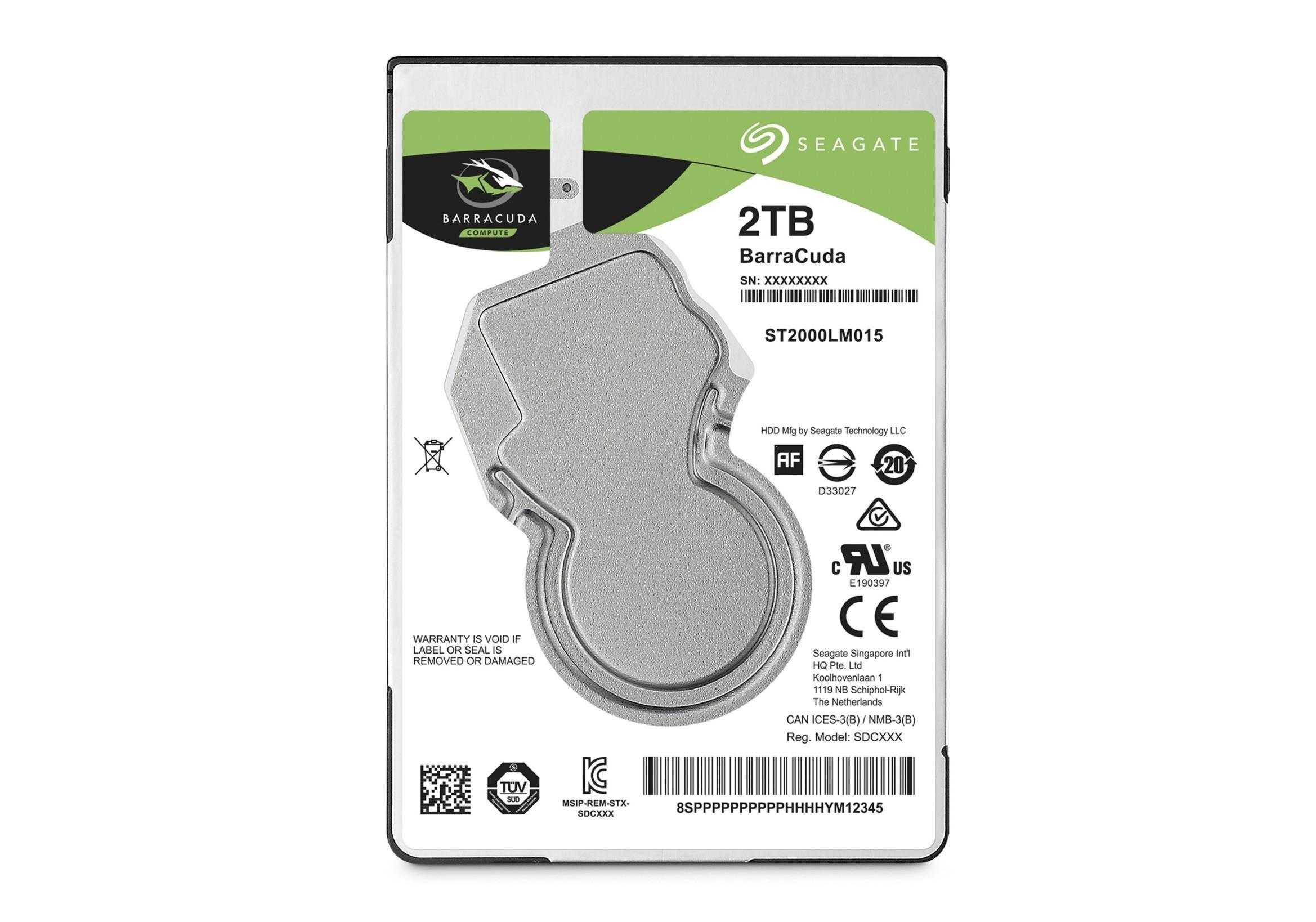 2.5 inch 2TB HDD storage