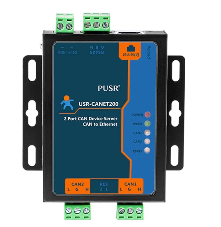 USR-CANET200 - 2x CAN vers Ethernet + RS485 - PUSR