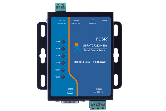 RS232 and RS485 to Ethernet Converter PUSR - USR-TCP232-410s