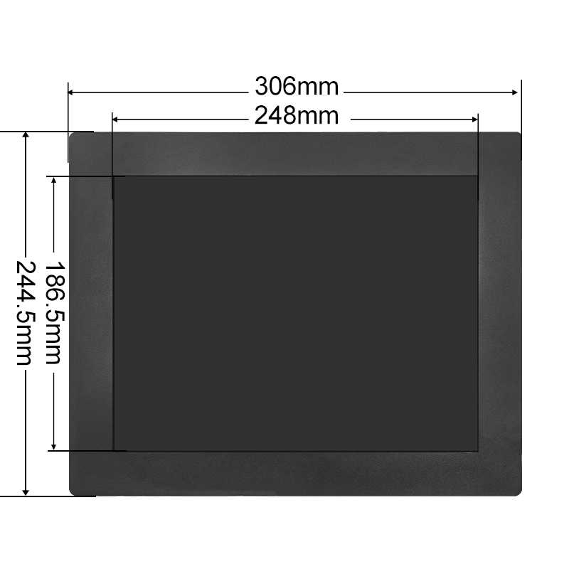 Ecran industriel - 12 pouces résistif visuel 2