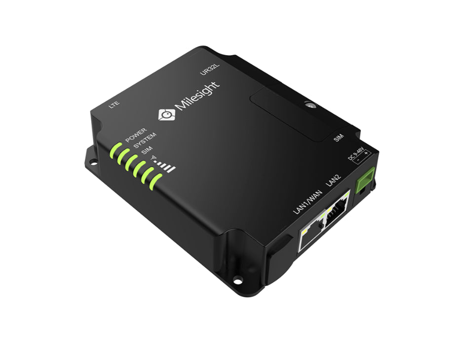 UR32S - 4G LTE Cat 4 Industrial Wi-Fi Router - Milesight