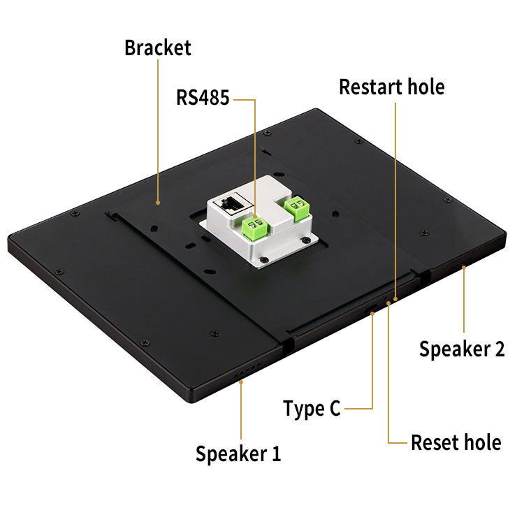 YZ10P - YziPanel 10” – Tablette murale Android PoE CPU RK3576 - EVI