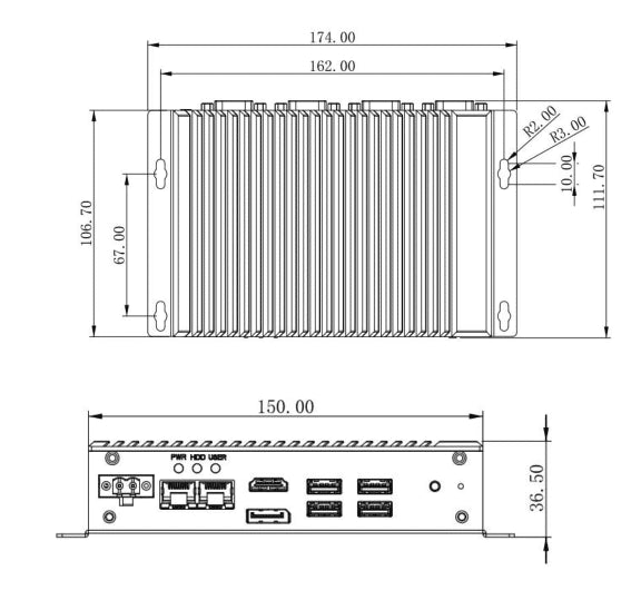 Mini PC Fanless - SPW-BOXPC