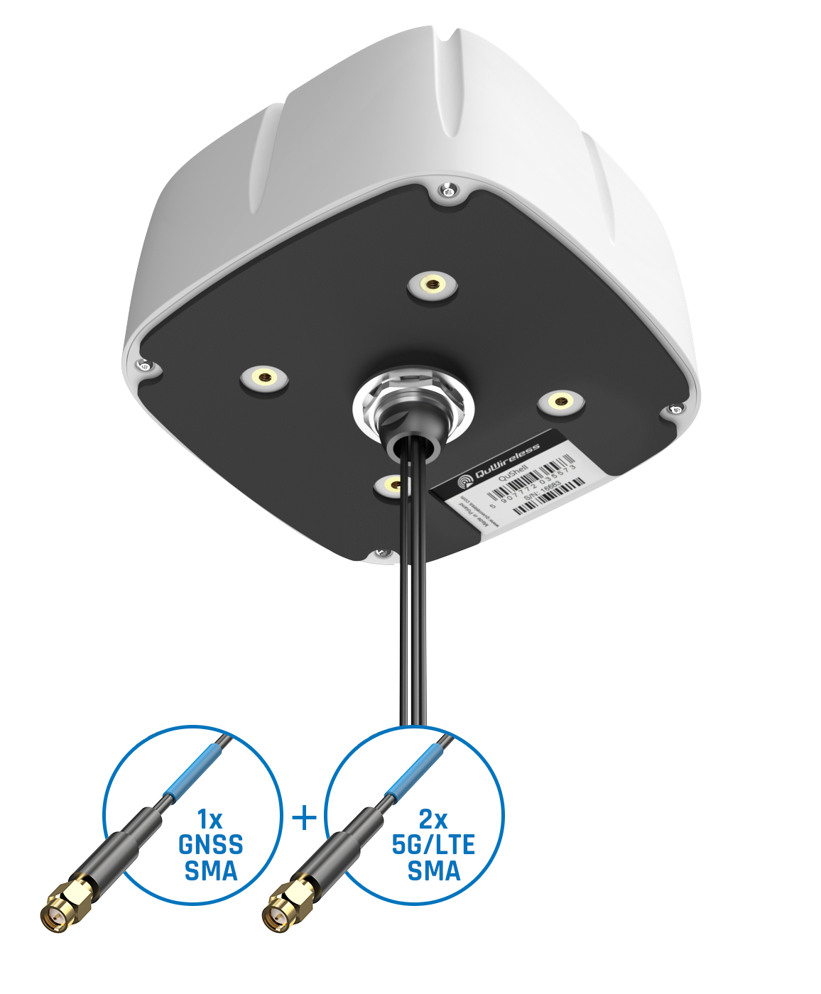 ASL20G 5 m - Antenne 5G/LTE MIMO + GNSS - QuWireless