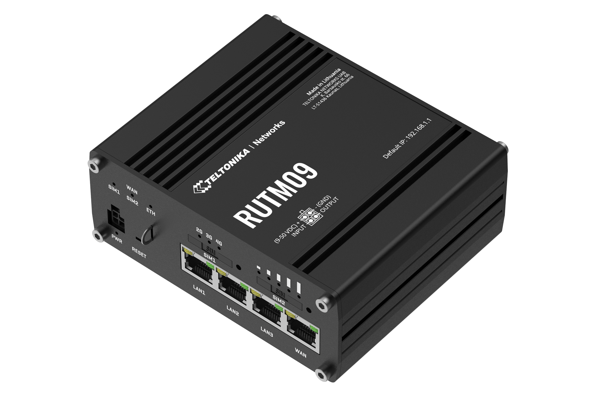 RUTM09 - Industrial 4G LTE Cat 6 GNSS Router - Teltonika