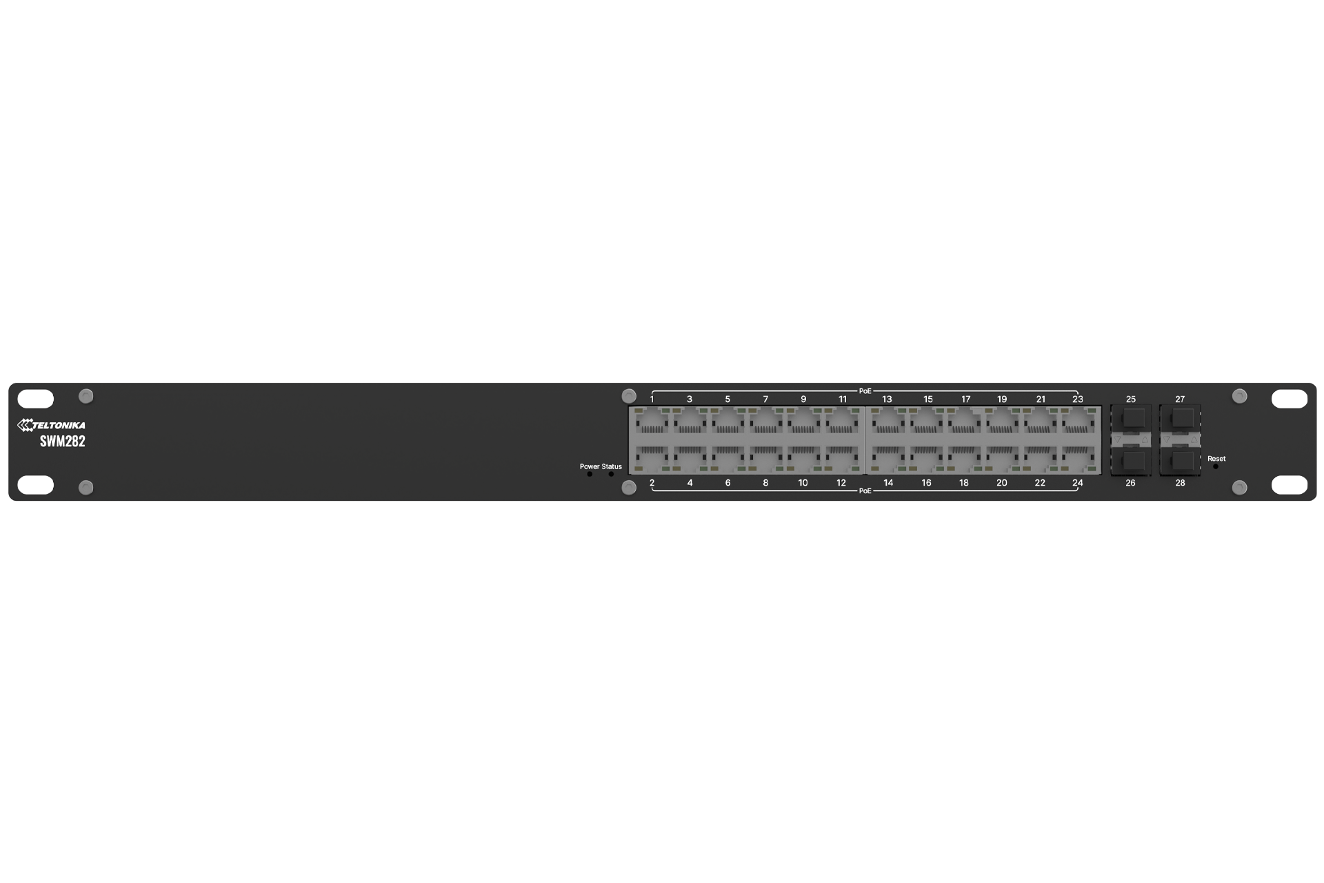 SWM282 - Switch rackable manageable 24 ports L2+ PoE+ - Teltonika