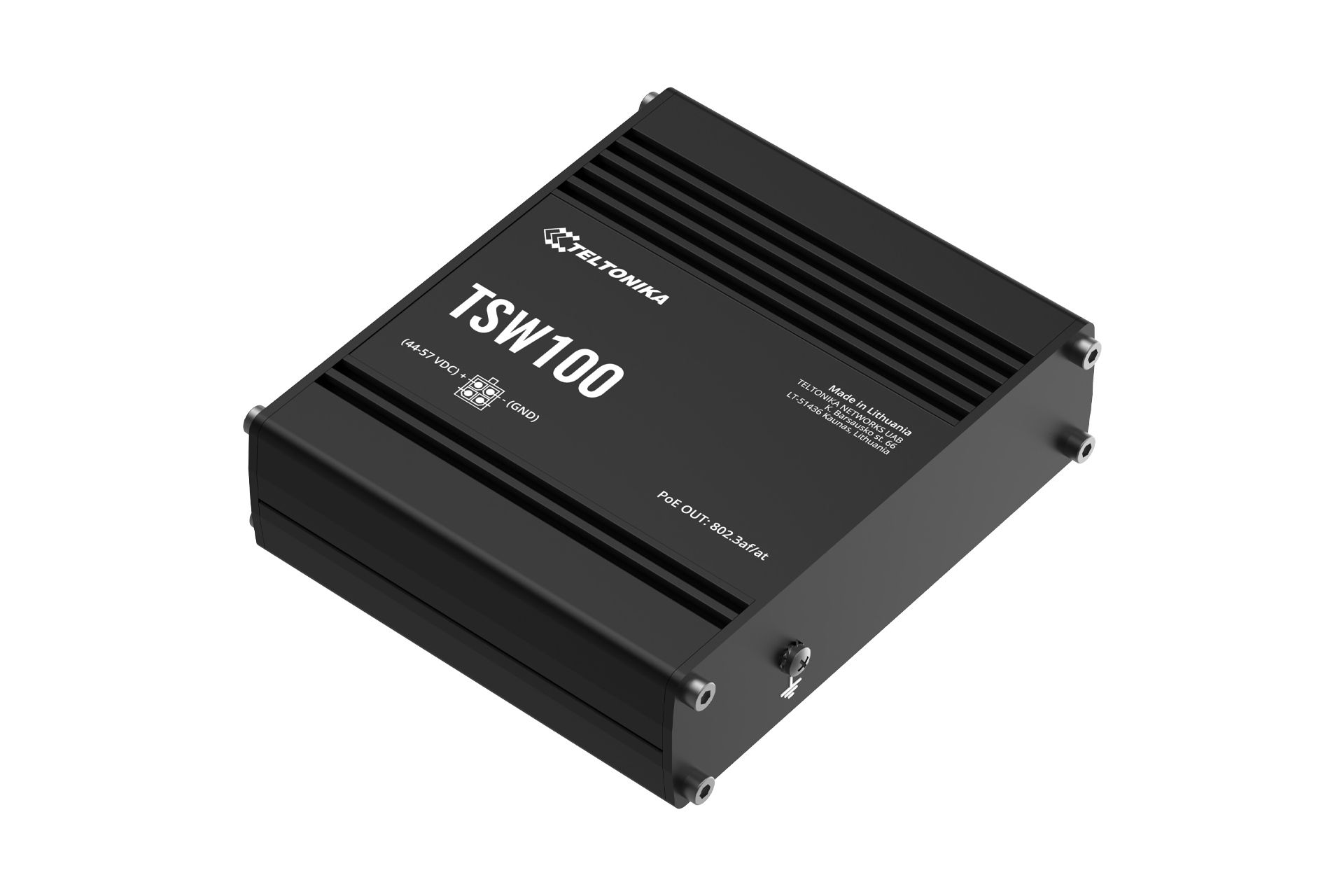 Switch industrial PoE+ de 5 puertos Gigabit - Teltonika TSW100