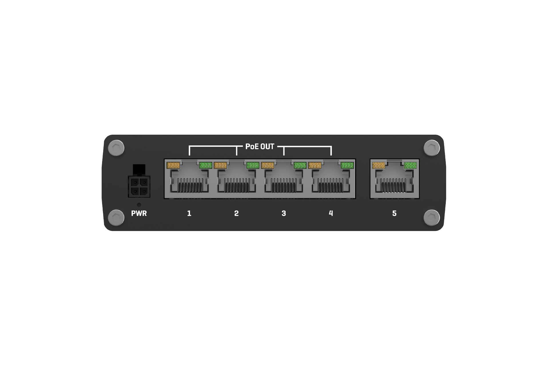 Switch industrial PoE+ de 5 puertos Gigabit - Teltonika TSW100