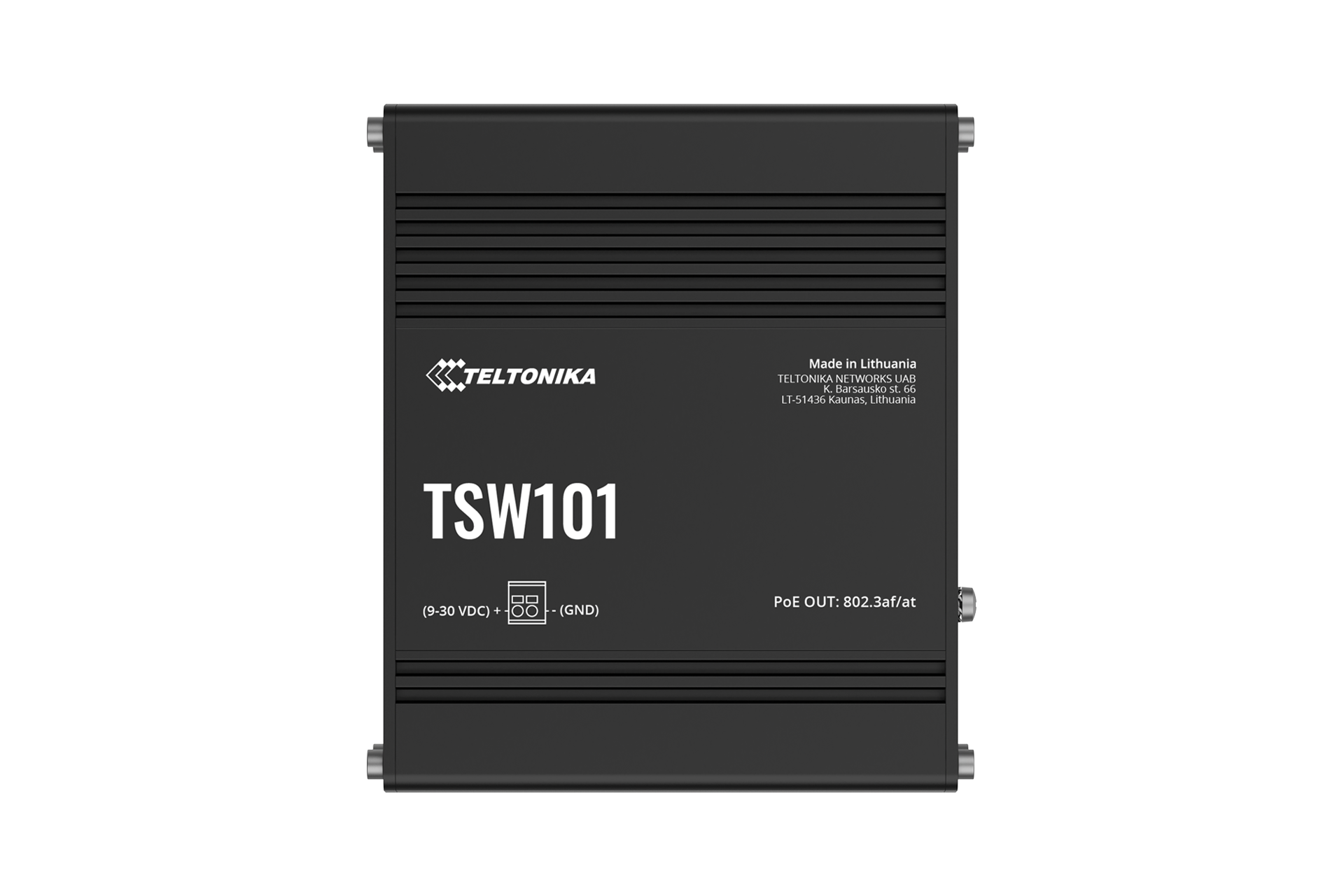 Switch industrial PoE+ integrado de 5 puertos - Teltonika TSW101