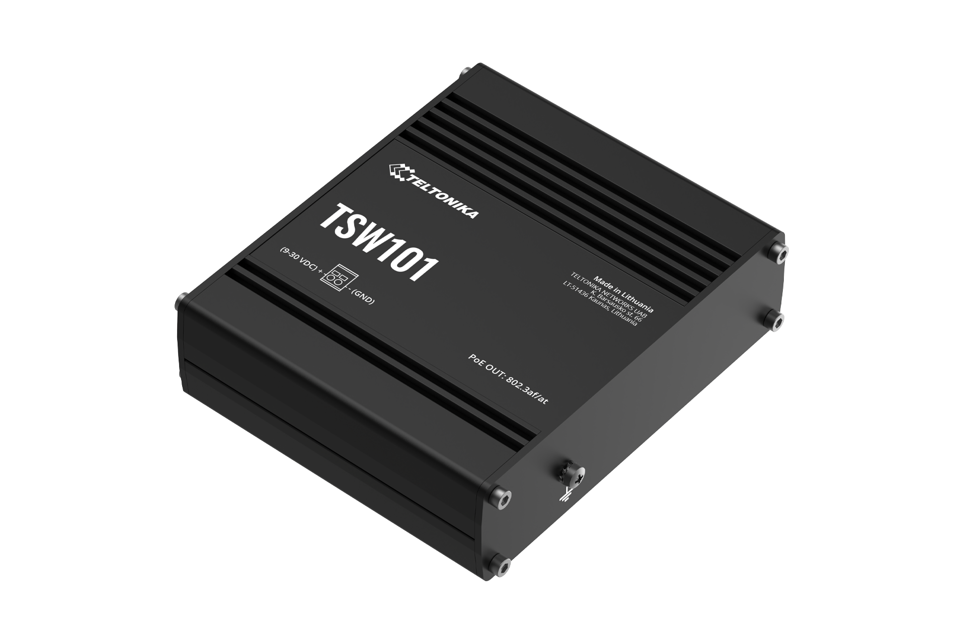 Switch industrial PoE+ integrado de 5 puertos - Teltonika TSW101