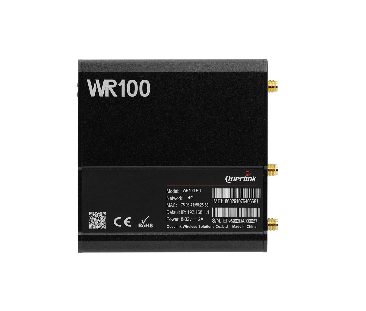 WR100 LEU - Routeur industriel 4G LTE Cat 4 double SIM pour applications IoT et connectivité sécurisée - Queclink