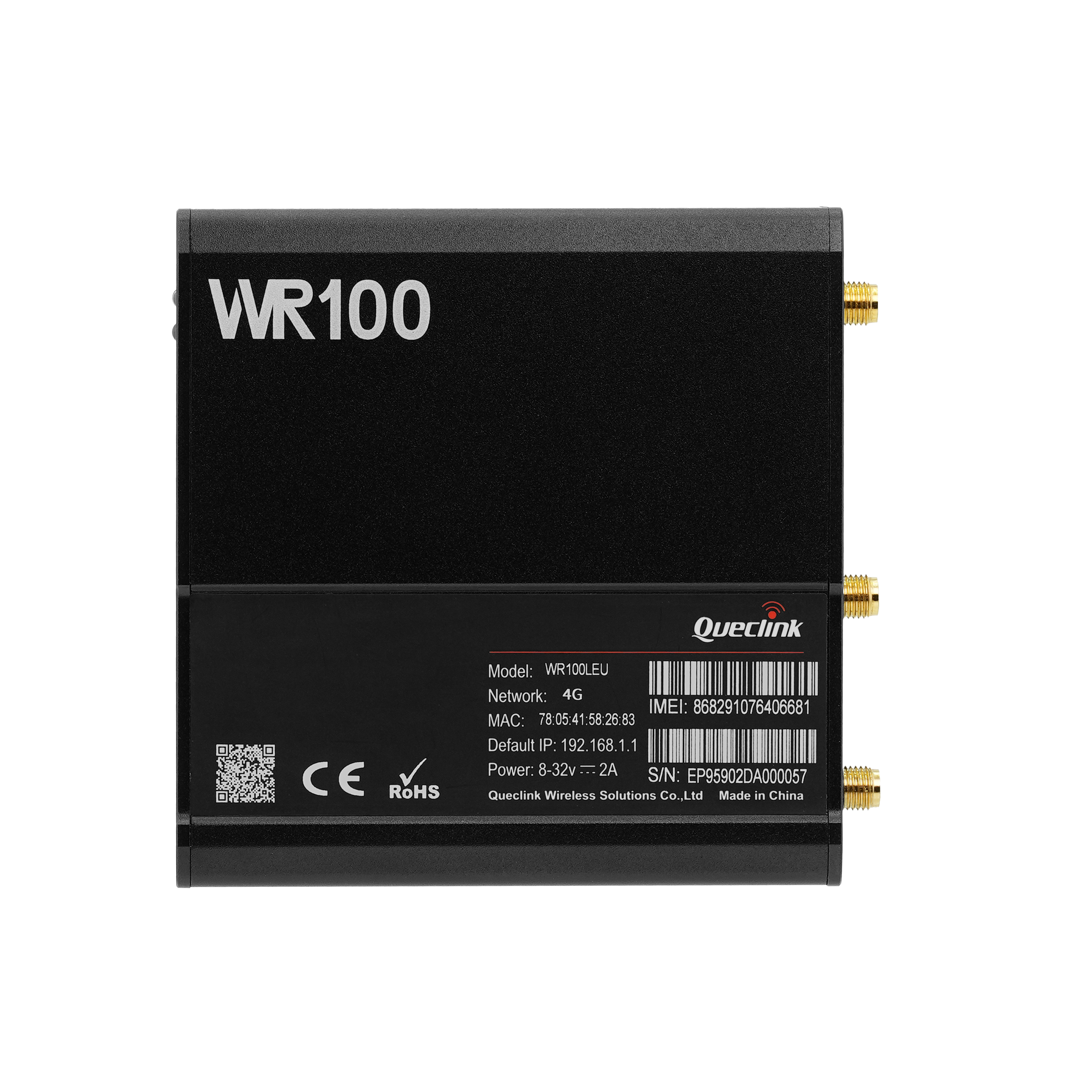 WR100 LEU - Routeur industriel 4G LTE Cat 4 double SIM pour applications IoT et connectivité sécurisée - Queclink