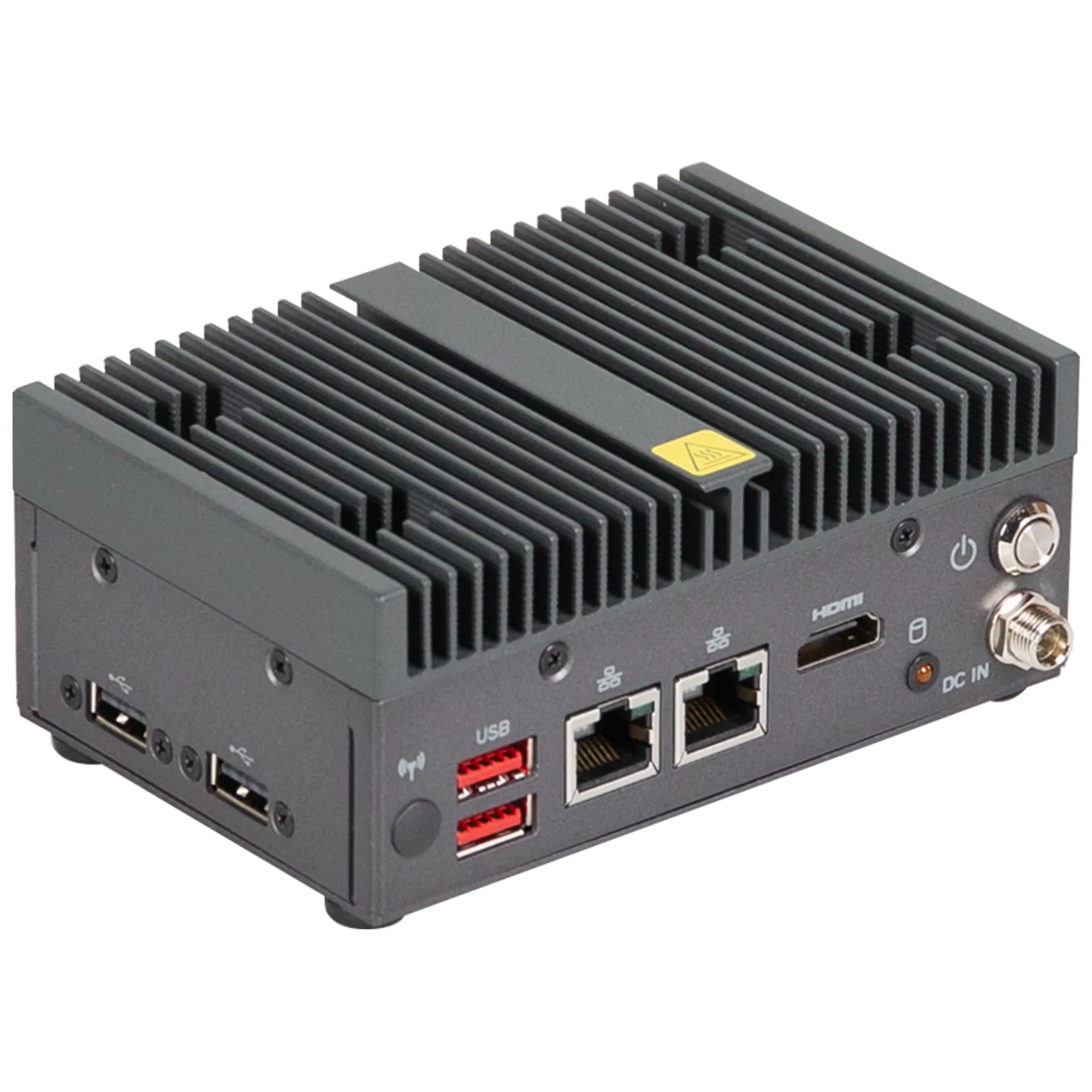 GIGAIPC QM-7433REA-A1 – vue latérale de la connectique