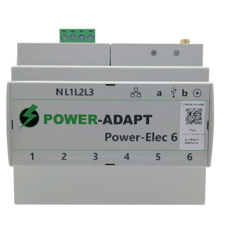 ECO-ADAPT Power-Elec 6 – centrale de mesure multi-circuits PE6-ETH