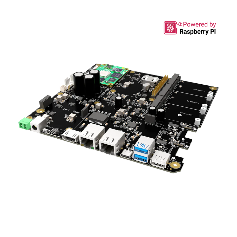Connectique HDMI, Ethernet et USB de la carte porteuse RAK7391