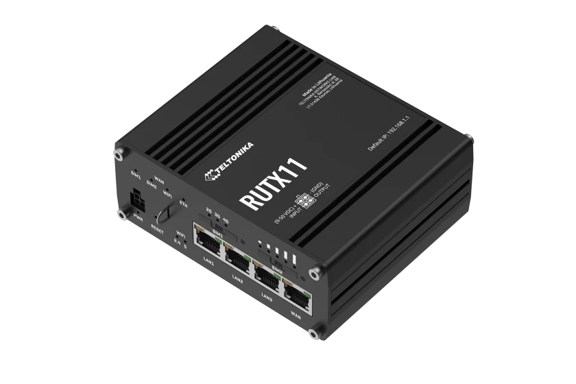 Routeur 4G Dual SIM WiFi + Bluetooth industriel Teltonika - RUTX11