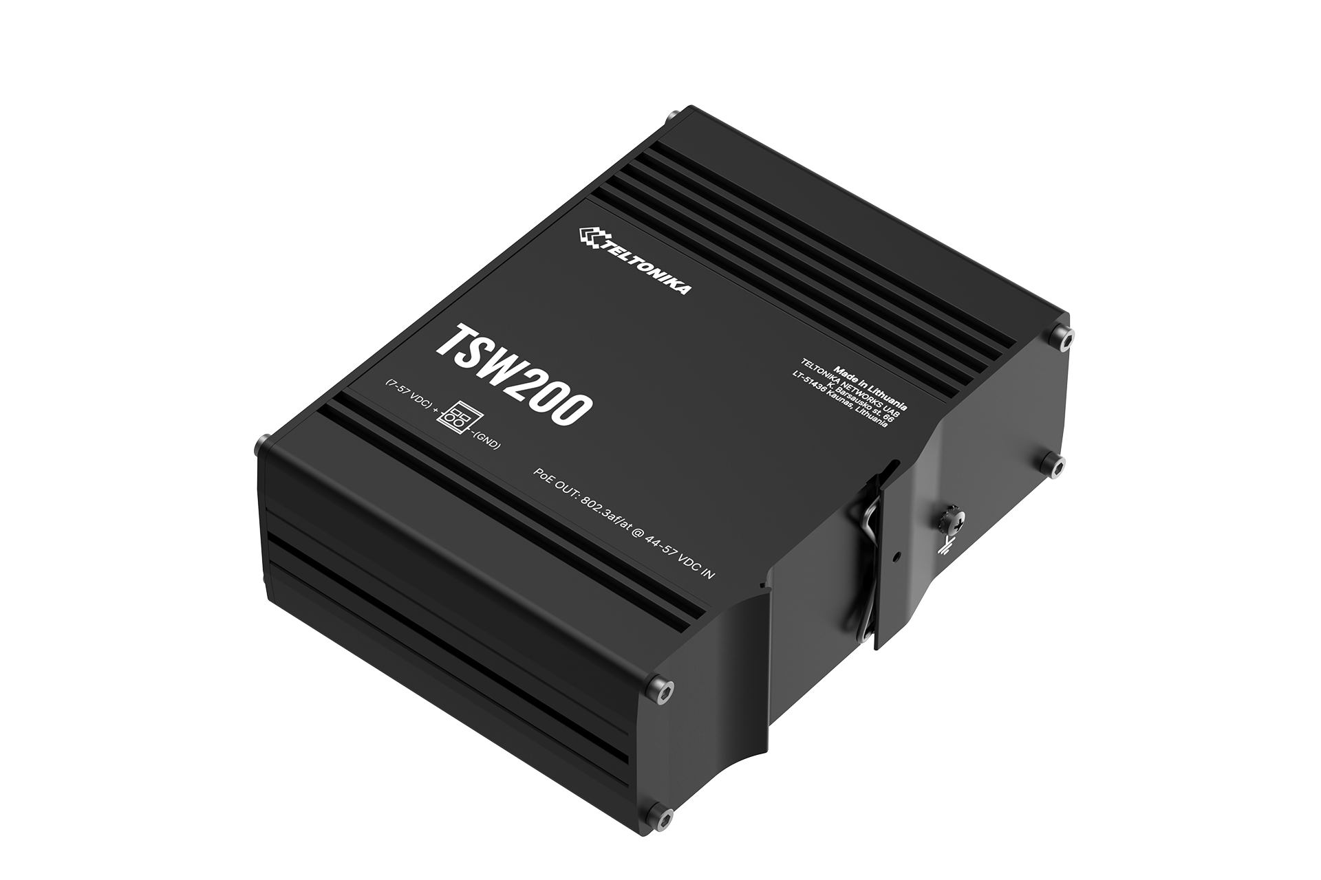 Switch industrial PoE+ de 8 puertos Gigabit + SFP - Teltonika TSW200