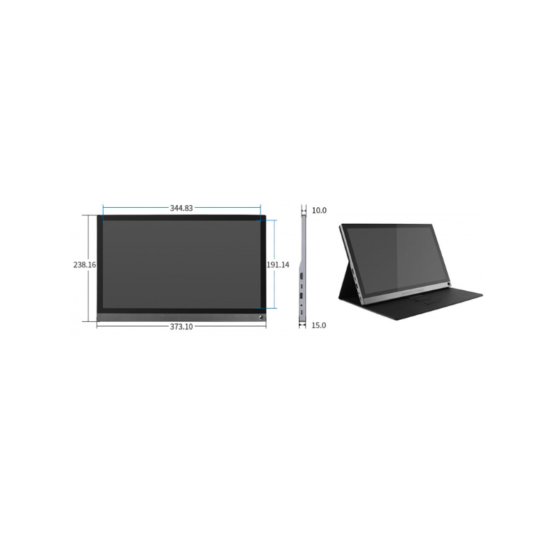 Ecran tactile portable universel 15,6 pouces Full HD - 16549 - Sparwan
