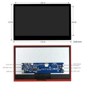 Écran LCD tactile capacitif de 11,6 pouces