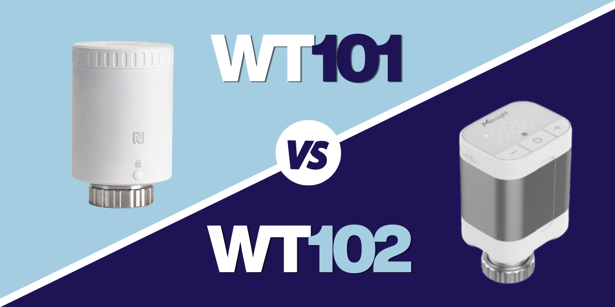 WT101 vs WT102 : comparatif thermostat LoRaWAN Milesight
