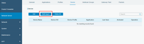 Comment importer des appareils en masse dans Milesight Embedded Network Server