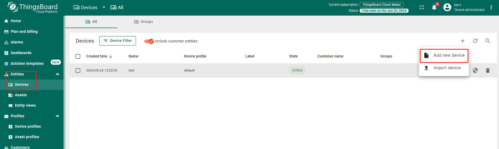 Milesight Gateway - Intégration ThingsBoard via MQTT