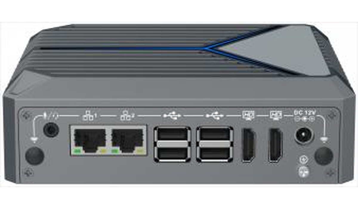 SPW-1522N – vue de la connectique du Mini PC industriel