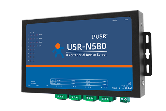 Convertisseur Ethernet série 8 ports RS485 PUSR USR-N580