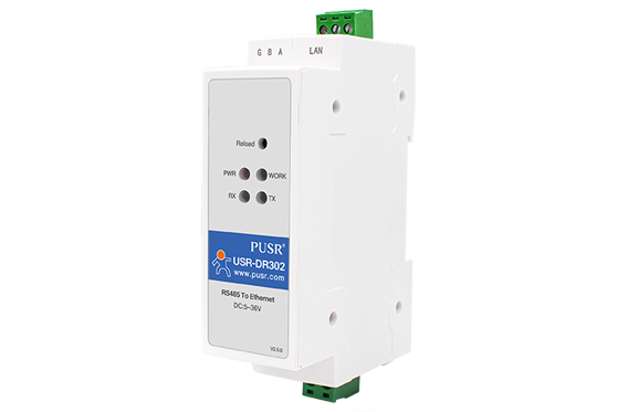 PUSR USR-DR302 DIN Rail RS485 to Ethernet Converters