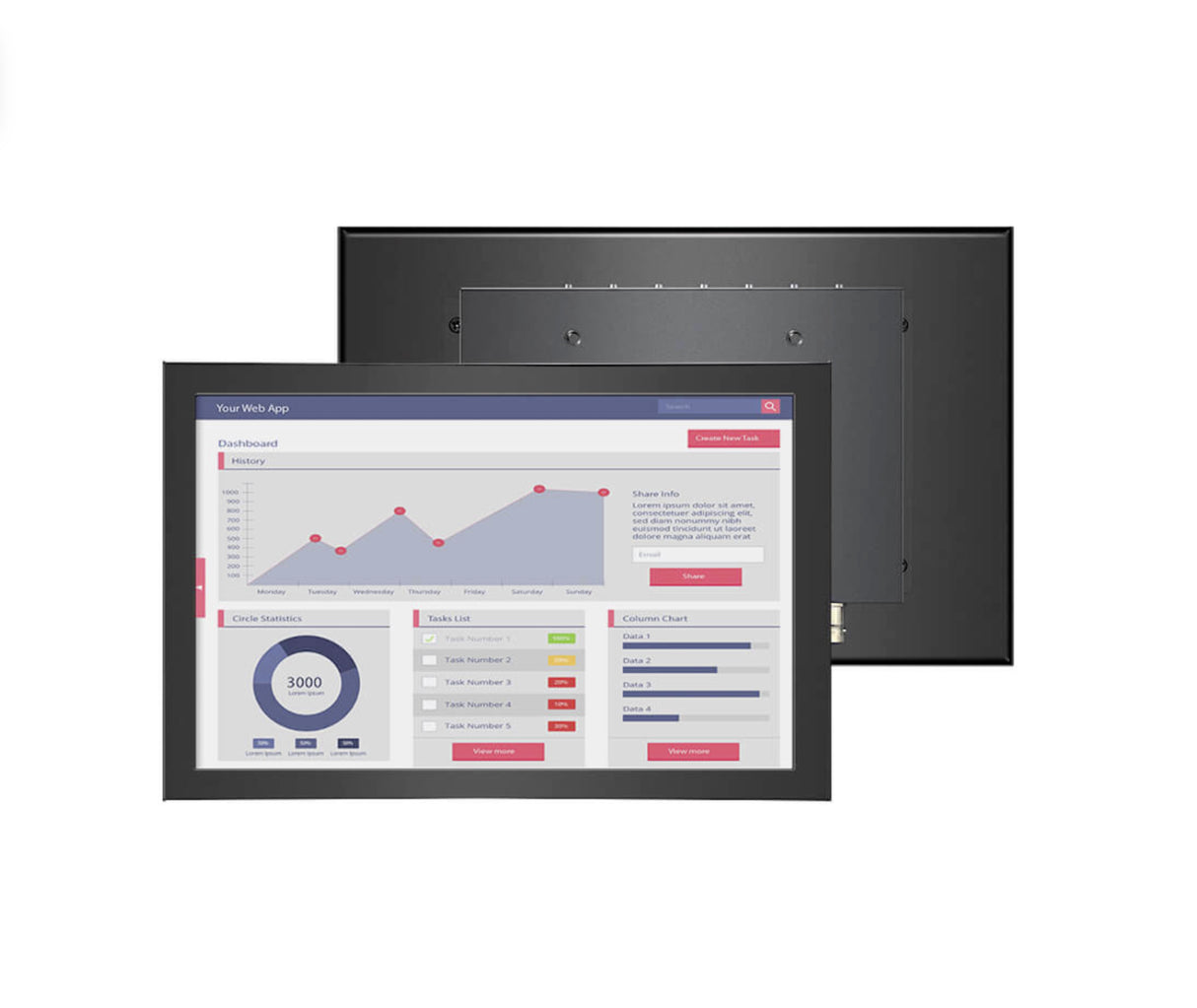 Industrial screen - 10 inch resistive - B101-ZT 