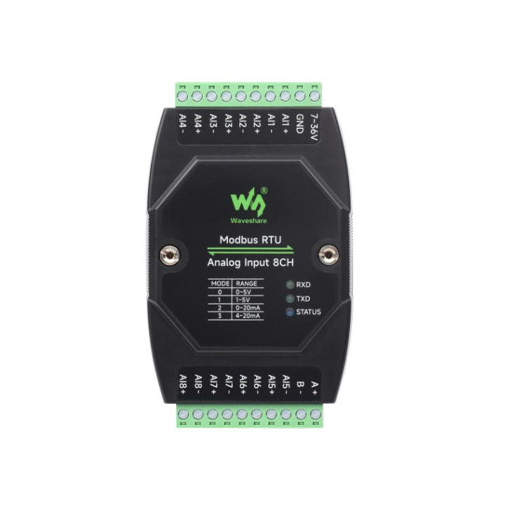 25821 Module d'acquisition analogique industriel 8 canaux -  Modbus RTU Analog Input 8CH visuel 2
