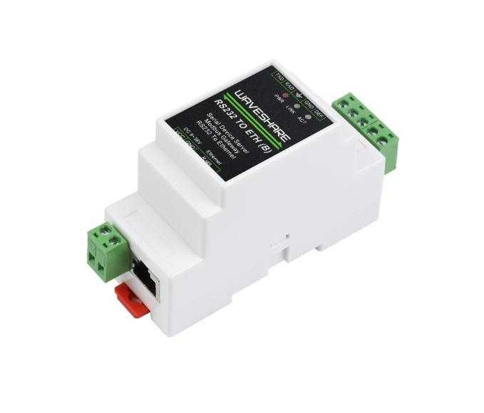 23950 - RS232 vers Ethernet rail DIN - Waveshare