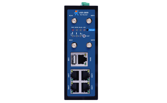 USR-G809 - 4G LTE Wi-Fi VPN Industrial Router - PUSR