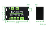 23079 HUB extendeur USB - USB-HUB-3U-ETH-EU