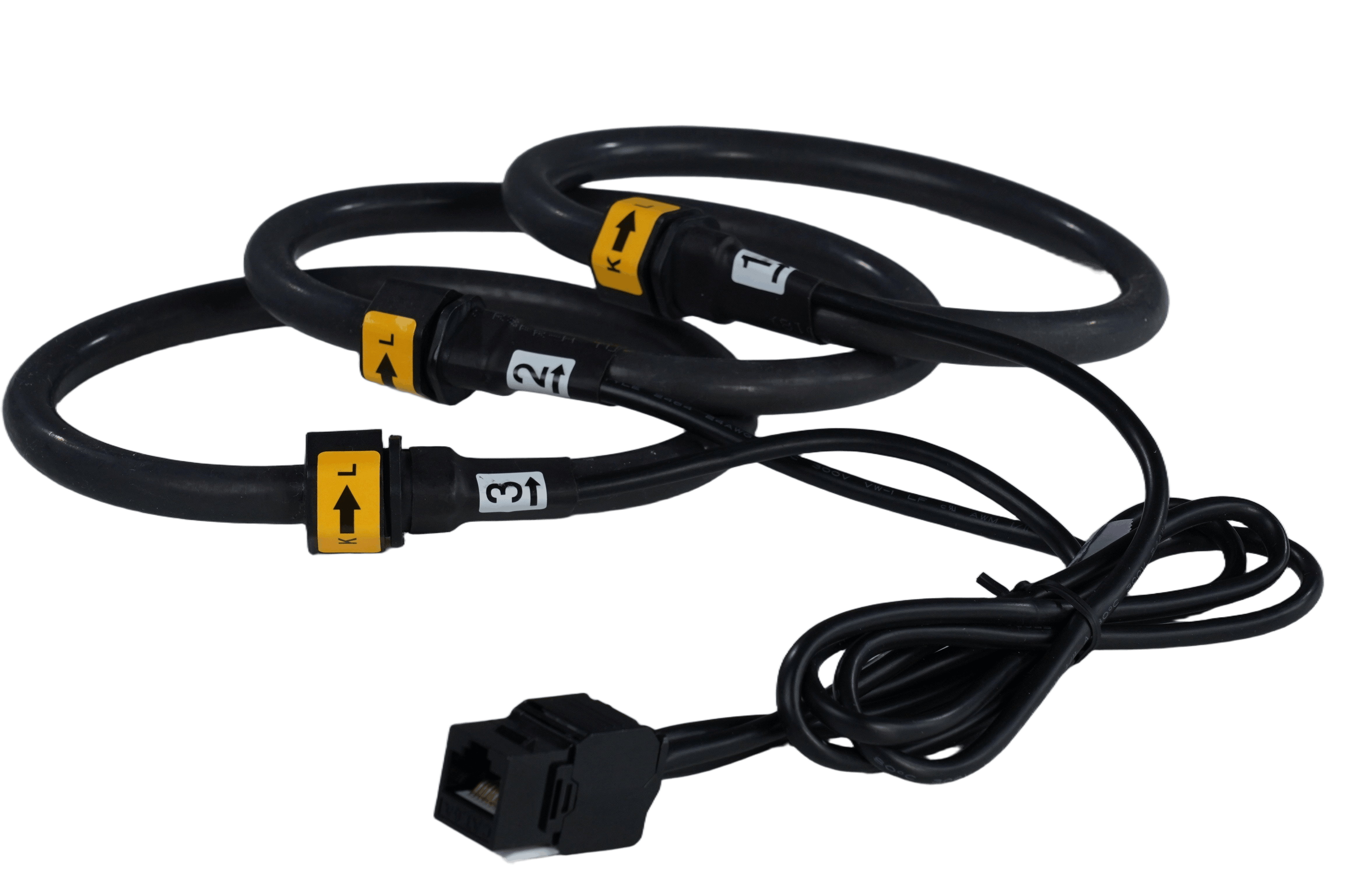 ECO-ADAPT 3TS-105 – kit de trois boucles Rogowski 105 mm et câbles RJ45 de 2,5 m