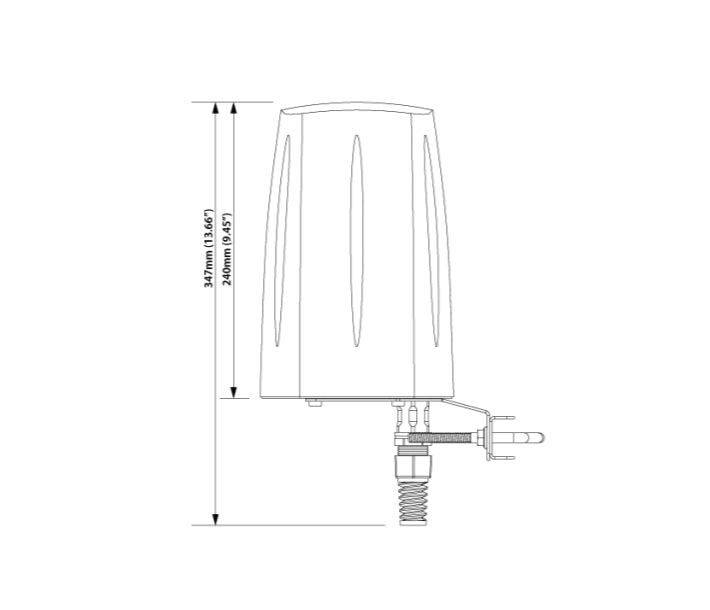 Antenne extérieure QuSpot pour Teltonika RUTX50 - AX50S visuel 3