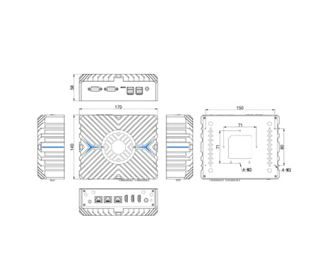 Mini PC fanless I5 1235U 12eme gen DDR5 - SPW-3322N visuel 3