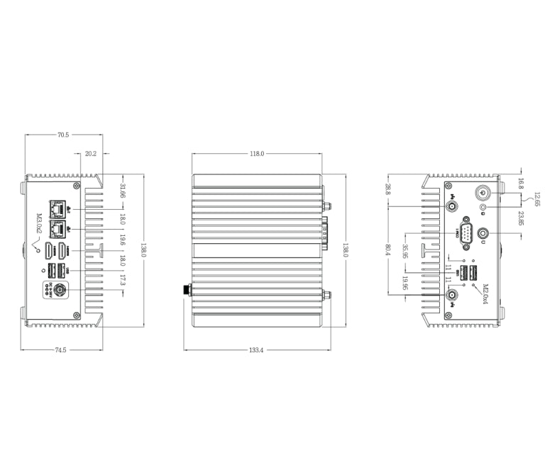 PC fanless industriel - Core i5-1135G7 - QBiX-TGLA1135G7-A1 visuel 3