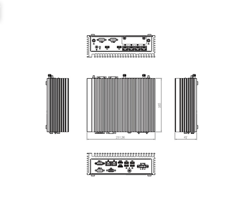 PC fanless industriel Intel Core I5 QBiX-Expert-TGLA1135G7H-A1 visuel 3
