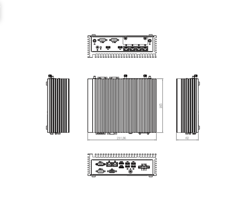 PC fanless industriel Intel Core I5 QBiX-Expert-TGLA1135G7H-A1 visuel 3