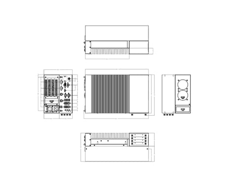 PC industriel chipset Q470E, 850Watts, Carte GFX - QBiX-JMB-CMLA47EHGP-A1 visuel 3