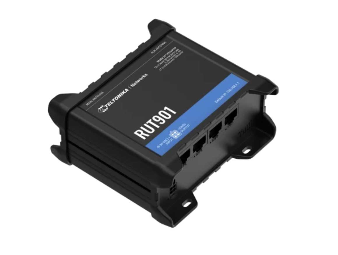 RUT901 – Routeur 4G industriel double SIM avec gestion à distance RMS et connectivité IoT sécurisée - Teltonika